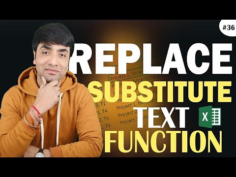 Replace and Substitute Functions | Difference between Replace and Substitute in Excel | in Hindi