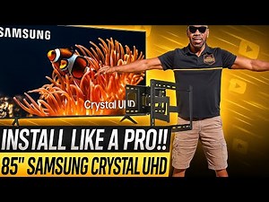 85” Samsung Crystal UHD (DU8000C) TV Wall Mount Installation | Sanus SLF428-B1 Mount Tutorial