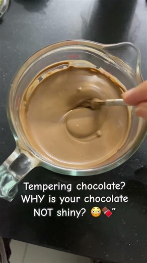 Chocolate tempering techniques #chocolate #homemade #bakingtips #viralshorts