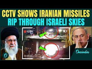 VIDEO: Israeli CCTV Footage Shows Iran's Missiles HITS Israel Hard | Moment of Impact Caught on Cam
