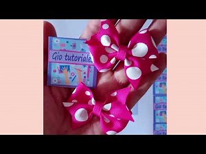 How to make a mini bow with ribbon Step by Step #diy #tutorial #crafts