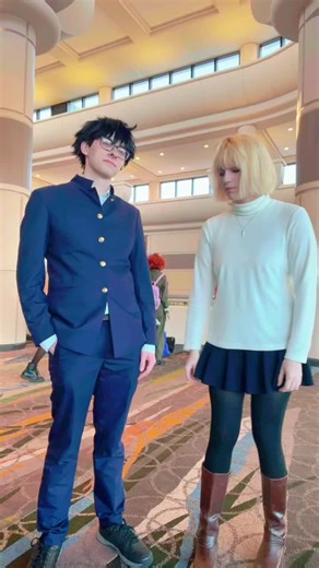 shiki and arcueid cosplay !! i found my shiki irl !!! 🎉@LogManTM #tsukihime #tsukihimecosplay #arcueid #shikitohno #cosplay