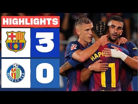 FC BARCELONA 3 - 0 GETAFE FC | HIGHLIGHTS LALIGA EA SPORTS