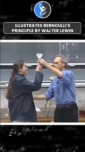 😱Walter Lewin Explains Bernoulli’s Principle ✈️💨 #physicsexperiment #walterlewin #ytshorts