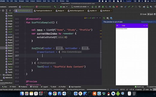 Jetpack Compose 之Scaffold用法(二)