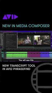 NEW IN MEDIA COMPOSER — New Transcript Tool in Avid PhraseFind