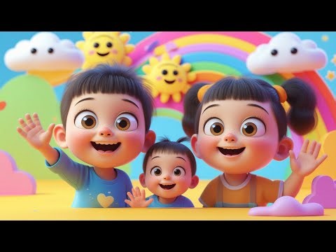 Hello Hello Good Morning Song 🌞 | Kids Morning Rhyme | Learn Greetings for Children