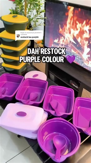 Purple Color Home Restock Announcement