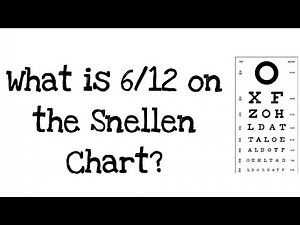 What is 6/12 vision on the Snellen Chart?