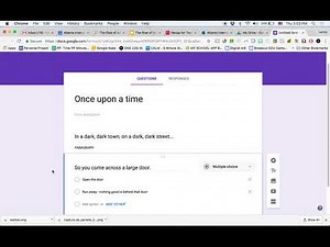 Creating a Choose Your Own Adventure Story in Google Forms
