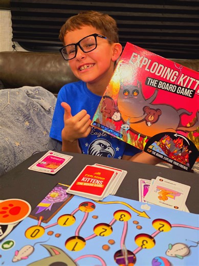 When you draw the card of doom! 💥🙀 #explodingkittens #boardgames #tiktokmademebuyit