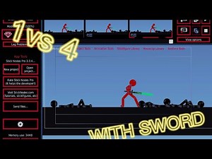Stick Nodes How To Create A Quick 1 vs 4 With Sword Animation