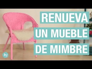 Cómo renovar una silla de mimbre · Handfie DIY