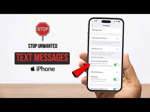 How to stop receiving junk texts on iPhone | Protect Spam iPhone message