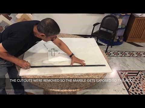 How is it done? Acid Engraving on Marble - Part 1