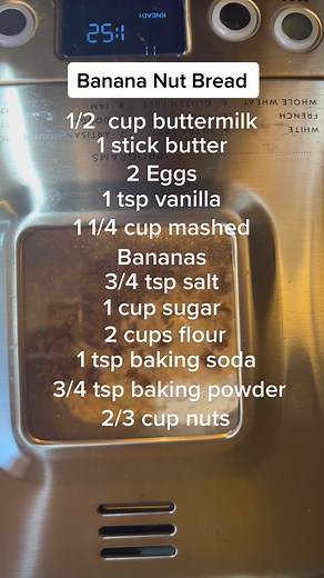 Homemade Banana Nut Bread Recipe for Cuisinart Bread Maker