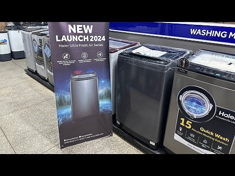 Unboxing Haier Latest Model 12 kg Automatic Washing Machine Model HWM 120-316S6
