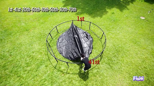 How to Set up a Trampoline--FIZITI pumpkin trampoline assembly