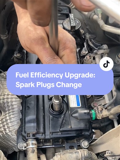 Fuel Efficiency Improvement with Spark Plugs Replacement