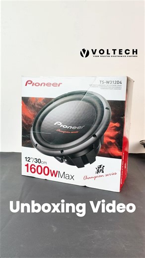 Unboxing Pioneer TS-W312D4 12” Subwoofer | 1600W Peak, Dual 4-Ohm Voice Coils! #PioneerSubwoofer #TSW312D4 #12InchSubwoofer #ChampionSeries #BassLovers #HighPowerBass #CustomSubwoofer #SoundSystemBD #VoltechElectronics | Voltech