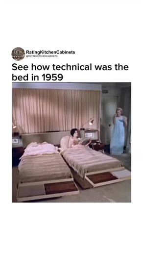 Your Kitchen Pros on Instagram: "Long before “smart homes” were a thing, this bed was already engineered with features that feel futuristic even today. Adjustable, mechanical, and built with pure ingenuity, not apps, not Wi-Fi, just brilliant design. They really don’t make them like this anymore. Would you sleep on a bed like this today? 👀👇 #ratingkitchencabnets #vintagedesign #mechanicaldesign #ingeniousdesign"