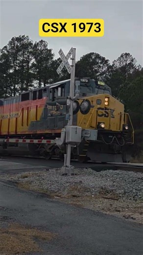 CSX 1973 passing through Elberton, GA February 26, 2026