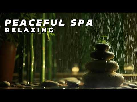 Peaceful Spa Music with Rain for Meditation