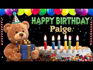Paige Happy birthday To You - Happy Birthday song name Paige 🎁 🎂
