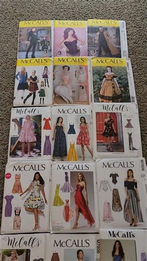 Sewing pattern haul - McCalls