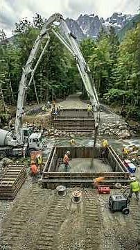 Amazing Forest Bridge Transformation | From Old Wooden Bridge to Modern Engineering Masterpiece 🏔️✨