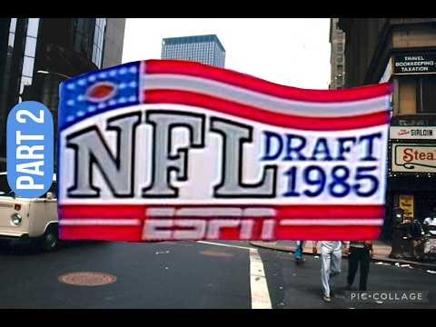 The 1985 NFL Draft on ESPN 2nd part Round 1 The Bruce Smith and Jerry Rice draft