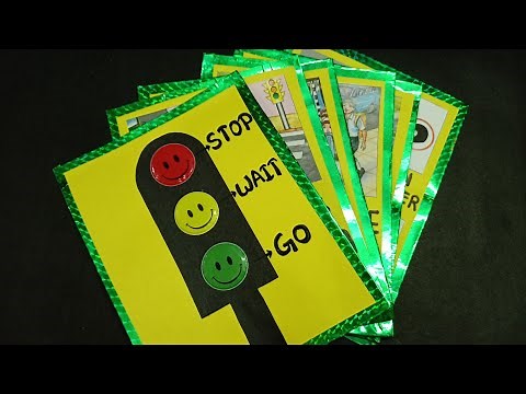 Flashcards on road safety rules, tlm for primary school, tlm,evs tlm, road safety,B.ed comission tlm
