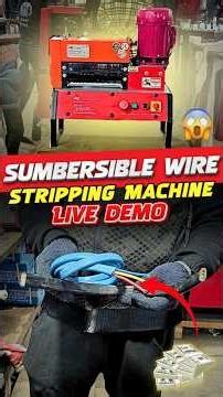 Sumbersible Scrap Wires Recycling Machine Live Working Demo #shorts #viralvideo