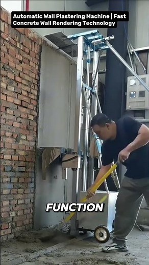 Automatic Wall Plastering Machine | Fast Concrete Wall Rendering Technology.