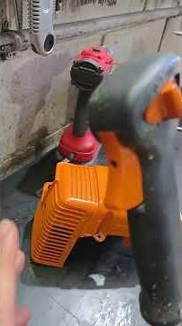 How to adjust the throttle cable on Stihl brushcutters.
