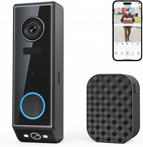 Draadloze Video Deurbel met Dubbele Camera, PIR-Detectie, Nachtzicht en 2-Weg Audio | bol