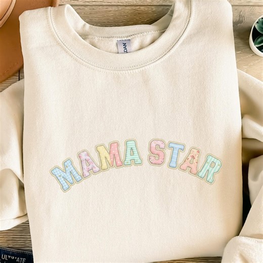 Mama Star Quilt Letters PNG SVG File Mom Shirt Design Digital Download Star Mom Sublimation Print Motherhood Gift Idea Creative Craft - Etsy