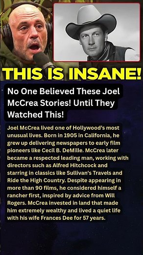 No One Believed These Joel McCrea Stories! Until They Watched This!