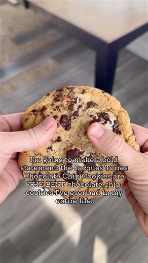 Jacques Torres Chocolate Chip cookies are the epitome of a rich, chocolate chip cookie with the most immaculate texture you will ever try. Topped with flakey sea salt and coated with smooth chocolate on the bottom, they are gorgeously decadent from top to bottom Recipe link in comments! #cookies #newyork #newyorkcity #cookiesofinstagram #jacquestorres | Cooking with Karli