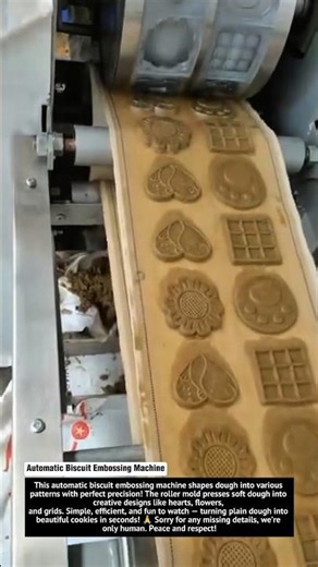 Automatic Biscuit Embossing Machine – Creative Cookie Shape Maker!