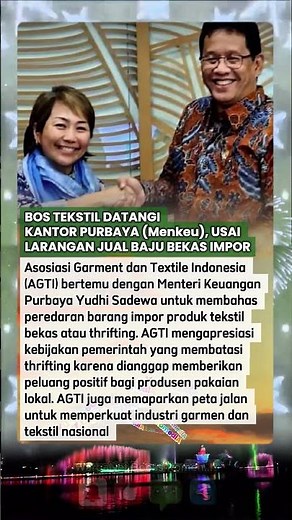 Menteri Purbaya didatangi Asosiasi Garment dan Textile Indonesia (AGTI) #agti #purbaya #quotes