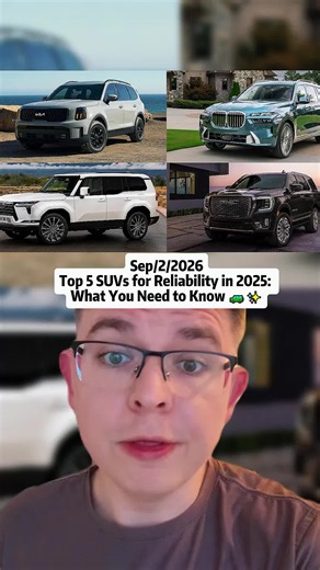 Discover the top 5 most reliable SUVs for 2025! 🚙💨 From the Subaru Outback to the unbeatable Toyota RAV4, learn which vehicles offer the best comfort, tech, and safety. Ready to find your next ride? Comment below! #SUV #CarBuyingTips #ReliableCars #ToyotaRAV4 #MazdaCX50 #LexusRX350 #HondaCRV #SubaruOutback #CarDeals