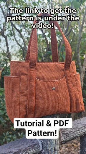 #corduroy #totebag #pattern #sewing #sewingpattern #sewingtutorial #sewingdiy #bag #handmade #diy