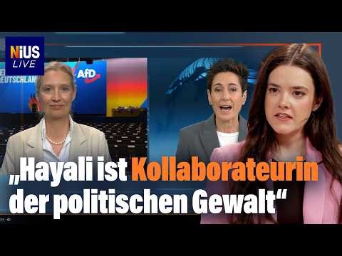Left-wing escalation in Erfurt: Alice Weidel calls out ZDF’s Hayali | NIUS Live