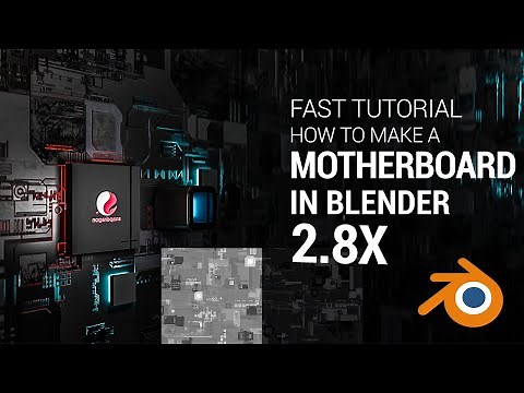 How to Make A Motherboard in Blender 2.8 and JSplacement |FAST 1 MIN TUTORIAL|