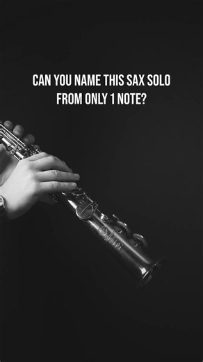 Can you name this famous track featuring a soprano saxophone from just ONE note?