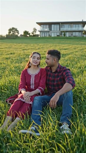 Green Field Love 💕 Hari Bhari Field Mein Behtreen Ghar 🏠 Ke Saath Sukoon Bhara Romantic Pal😌