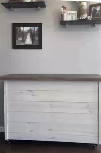 DIY Portable Bar with Rotating Console Table for Small Spaces