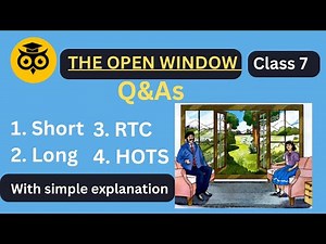 || The Open Window || Question Answers || RTC || HOTS || icse ||