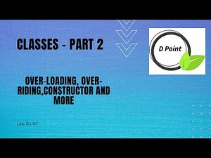 Python Tutorial - Part 7 Overloading, Overriding, Constructor, public vs private